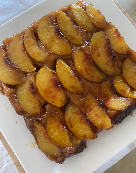 gluten free plum and almond traybake